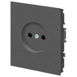 Розетка ЭРА Arktik 16-2106-06 без заземления 2P 16А-250В графит | Эра Arktik