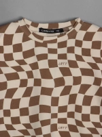 Костюм для девочки летний в клетку