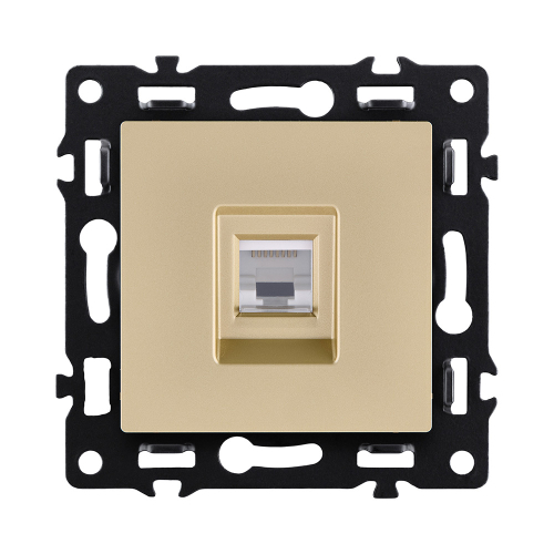 Розетка Ethernet RJ45 Cat.6, золотой Kollinger Asthetik AS-017GD