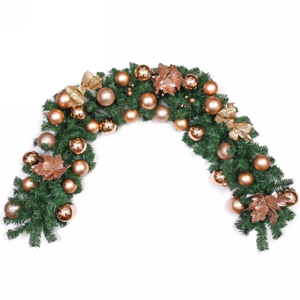 Гирлянда хвойная «Сказочное чудо» 1,8 м d=30 см, ПВХ, шампань (SST1950R-180)