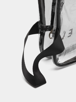 Косметичка водонепроницаемая ПВХ на молнии сумочка с ручкой TRAVEL, прозрачная 25*10*16см