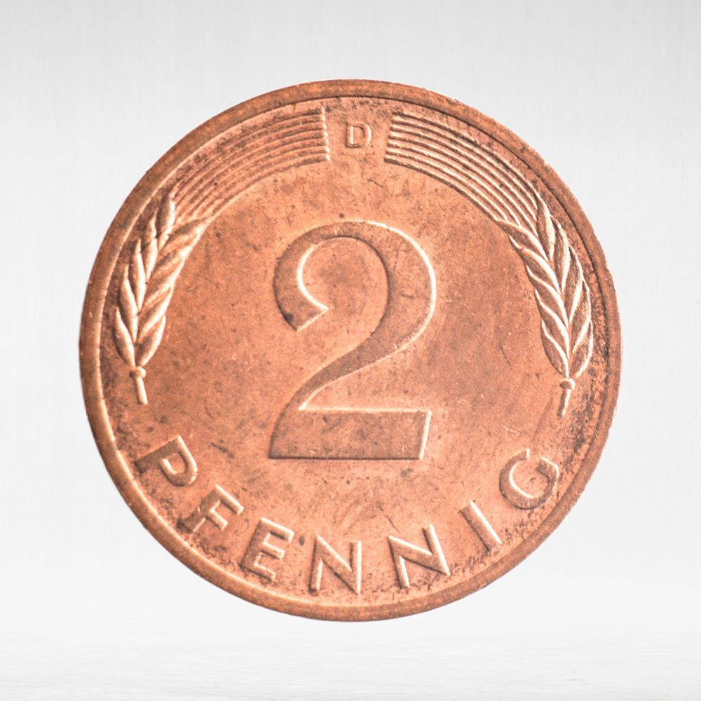 Germany, 2 Pfennigs, 1983, (Munich Mint - "D"), VF