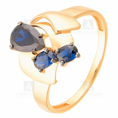 Кольцо из золота 585 пробы с Хризолитом