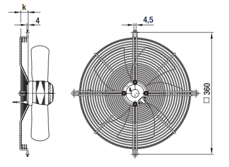 Вентилятор осевой S4D300-BP28-35