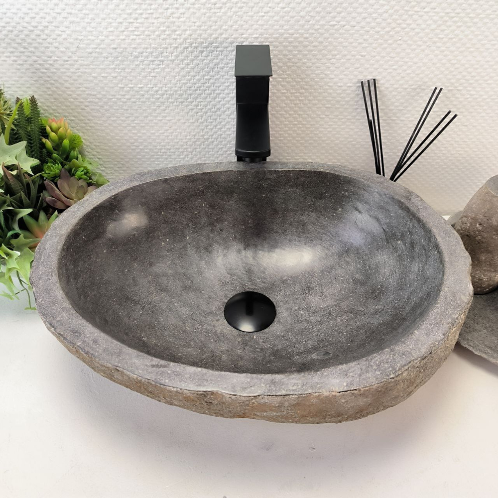 Раковина из речного камня RS63570 (48*36*15) 0122