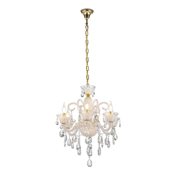 Подвесная люстра Lumina Deco Eliza LDP 7028-6 WT