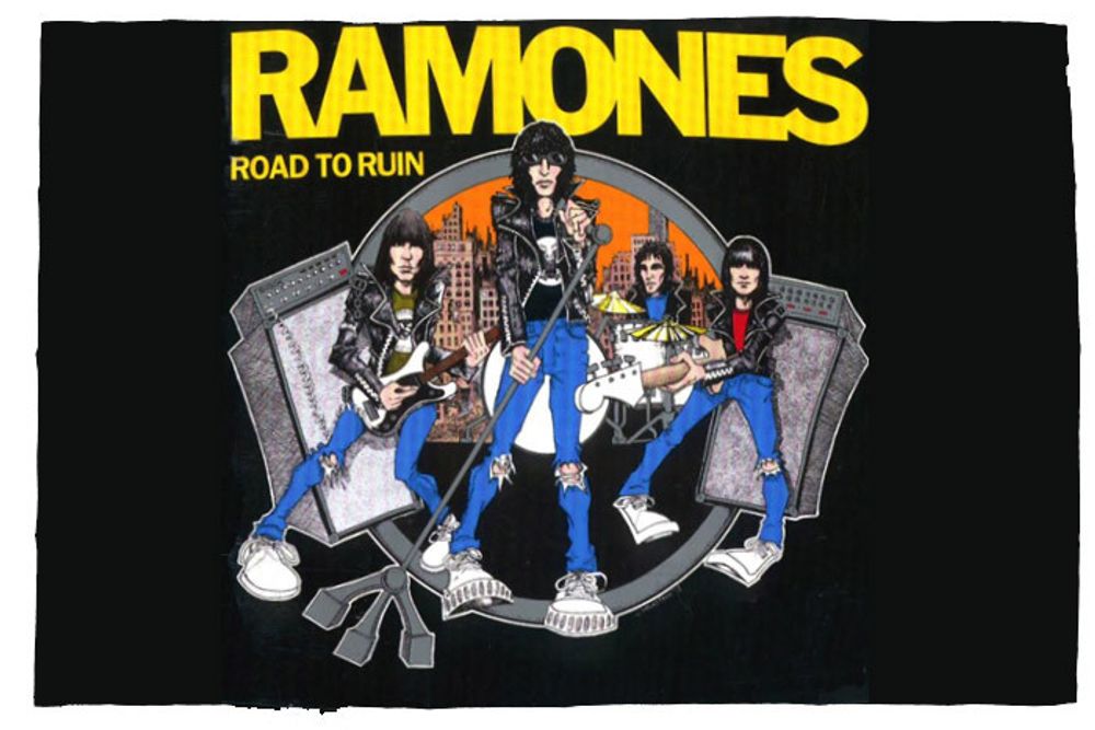 Флаг Ramones Road to Ruin