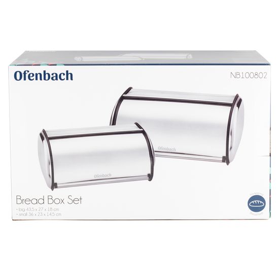 Набор из двух хлебниц из нержавеющей стали Ofenbach NB-100802