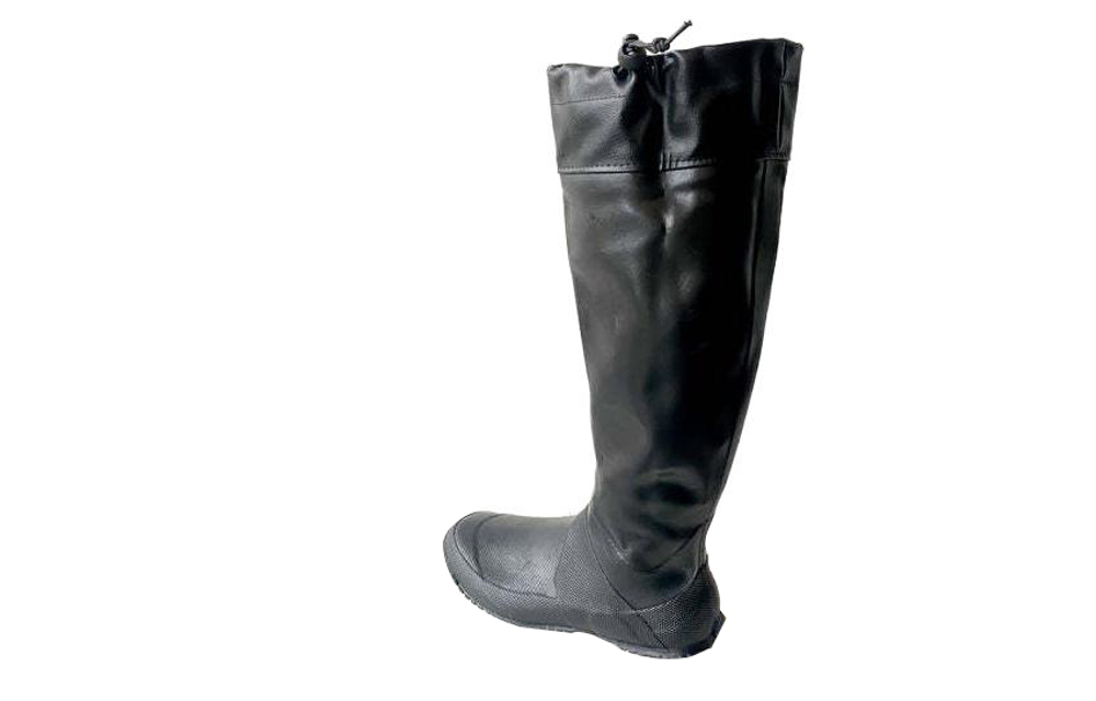 WBSJ Waterproof Rain Boots Unisex Black Gray