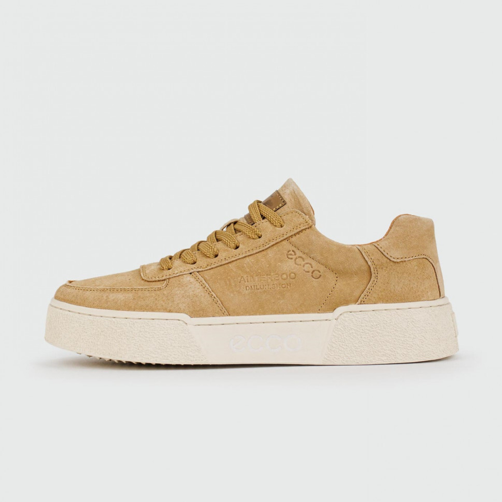кроссовки Ecco Aimerboo Suede Beige / White