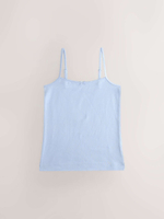 Майка на бретельках для девочки Next AB6-951, 3 шт., Молочный, Голубой