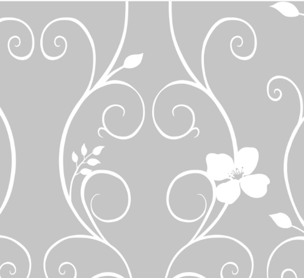 Пленка самоклеящаяся витражная Цветочные вензеля Т017-3 450x7000 мм