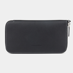 Кожаный кошелек, теленок черного цвета