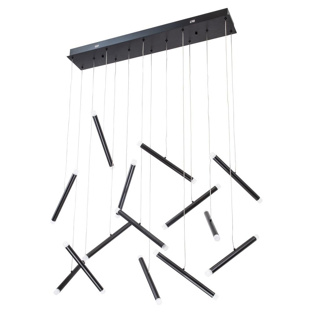 DLC-N590 56W IRON/BLACK Светильник светодиодный подвесной, серия Next. 56 Вт. Белый свет (4000К). Материал металл. Цвет черный. ТМ Fametto