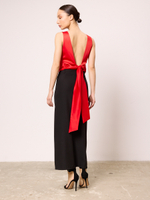 Топ блуза вечерний атласный с открытой спиной