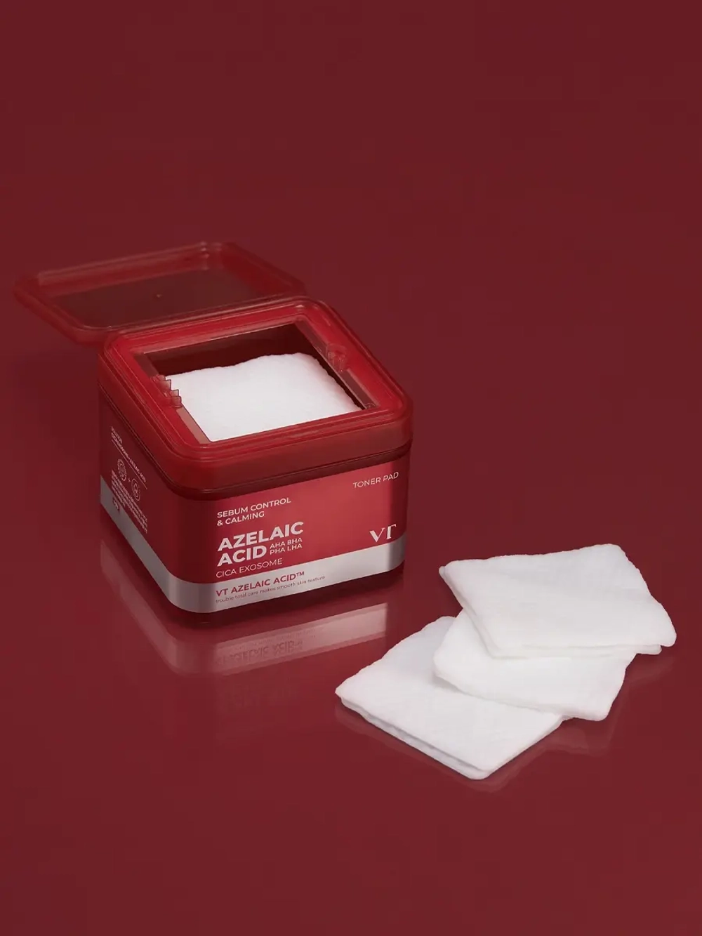 VT Cosmetics Тонер-пэды с азелаиновой кислотой и экзосомами центеллы Az Care Toner Pad 60 шт