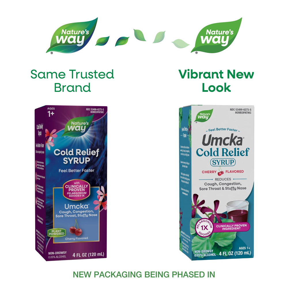 Nature's Way, Umcka®, сироп от простуды, для детей от 1 года, с вишневым вкусом, 120 мл (4 жидк. унции)