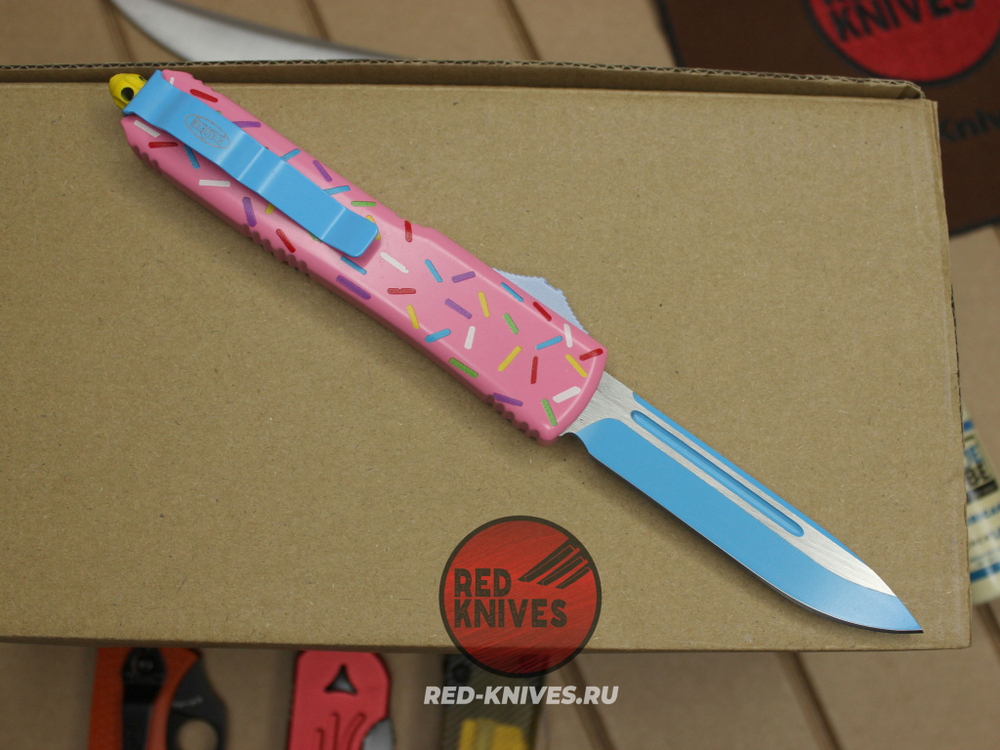 Нож Microtech Ultratech S/E - пончик розовый МТ113