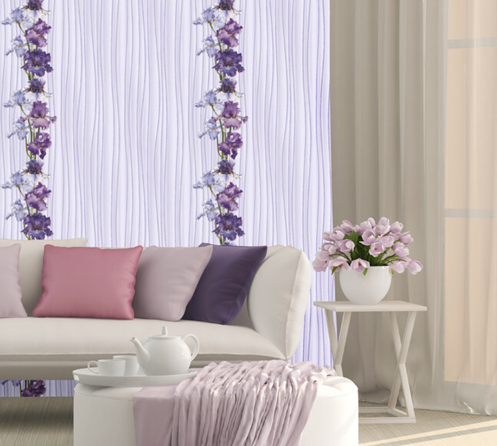 Панель ПВХ термопечать Ирис 349/1 2700х250 мм