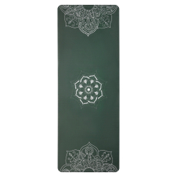 Тревел коврик для йоги Mandala Emerald 185*68*0,1 см из микрофибры и каучука (уценка)