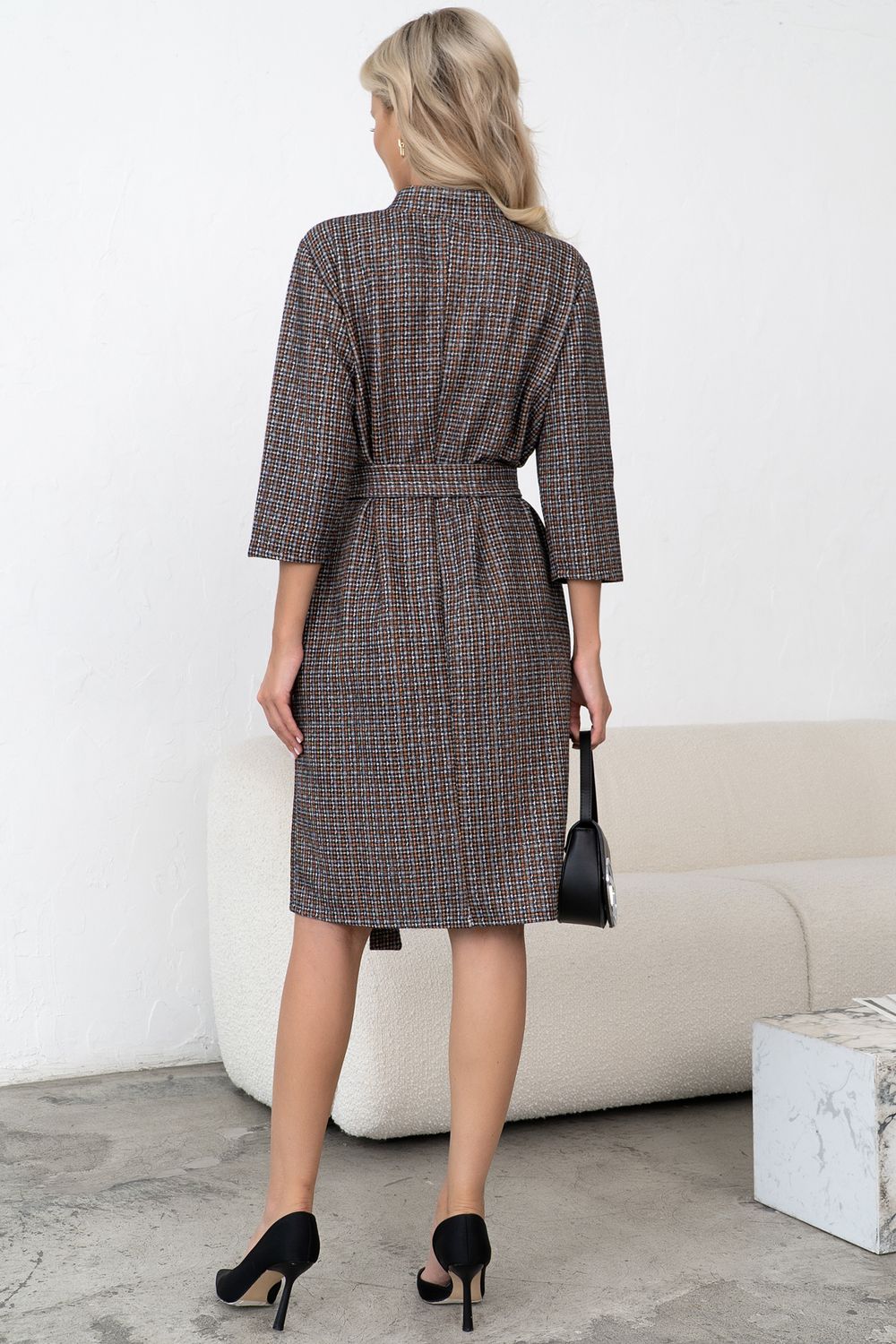 Платье Милана (бежевый/серый) Р11-1248/3 Nikol