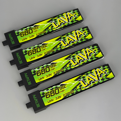 Аккумуляторы Betapv Lava2 1S 680mAh 95С 3.8V 4 шт.