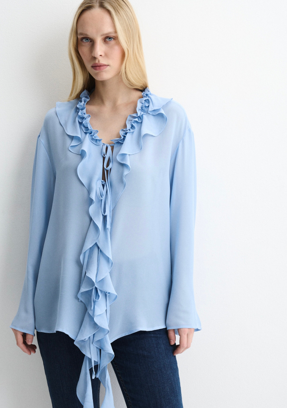 Блуза Flow голубой