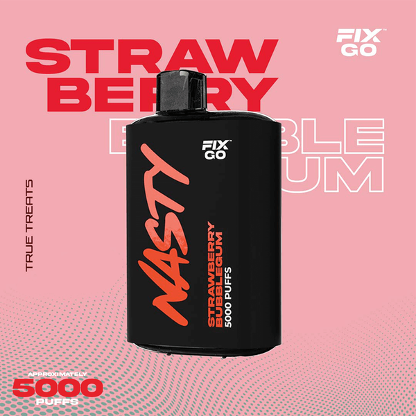 Купить Одноразовый Pod Nasty Fix Go - Strawberry Bubblegum (5000 затяжек)