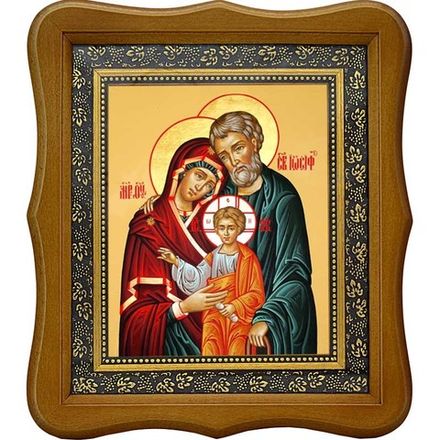 Святое семейство. Икона на холсте.
