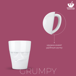Кружка tassen grumpy, 350 мл, белая