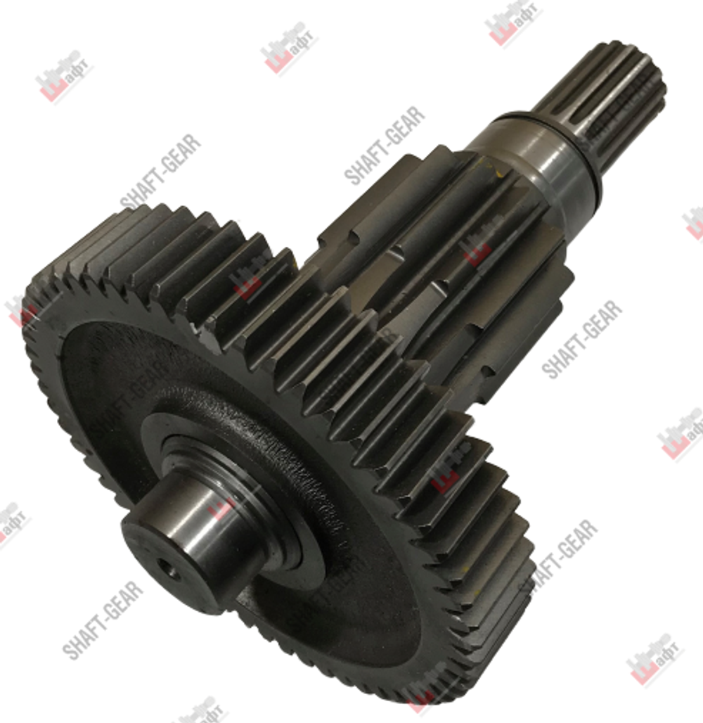 12JSD160T-1707048 - Вал промежуточный демультипликатора (длинный) на КПП