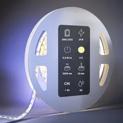 Светодиодная лента Ультра 24В 2835 9,6Вт/м 3000K 5м IP 68 201212 Led Strip 201212