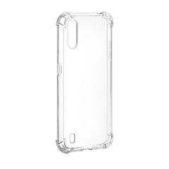 Противоударный силиконовый чехол TPU Clear case для Samsung Galaxy A01 (Прозрачный)