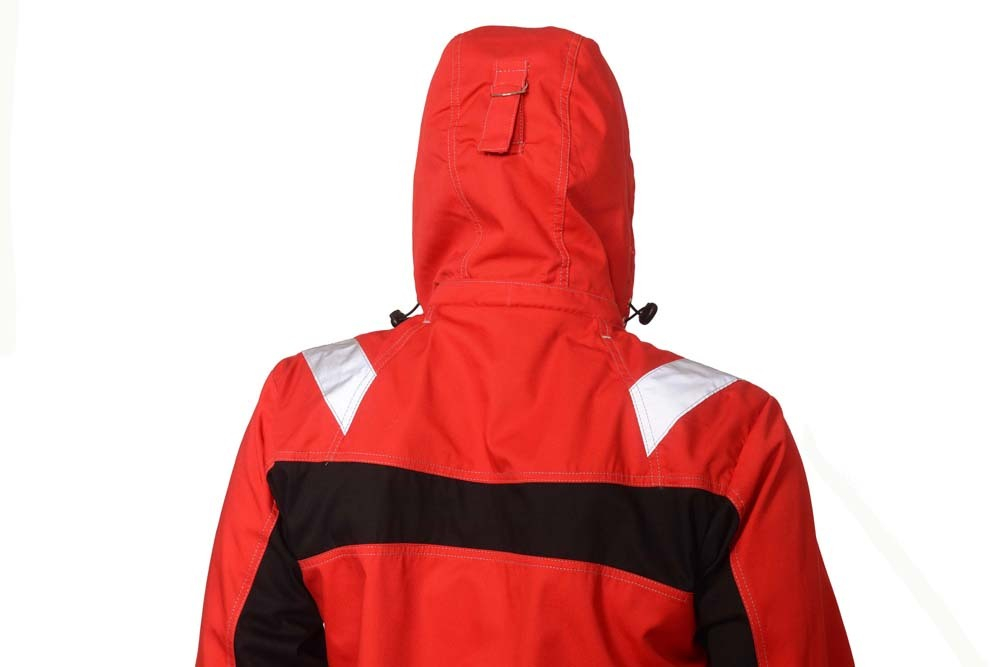 Куртка "Сидней" красная с черным и СОП тк.Rodos (245 гр/кв.м) (ЧЗ)