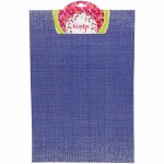 Салфетка на стол 30*45см плетеная, Строчка синяя