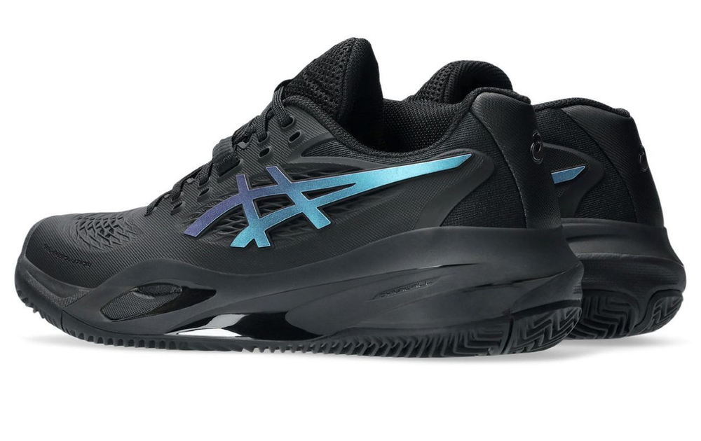 Женские теннисные кроссовки Asics Gel-Resolution X Clay Night Energy - black/prism blue