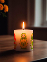 Трансфер переводной - декаль для свечей и гипса русская тематика 009 А5