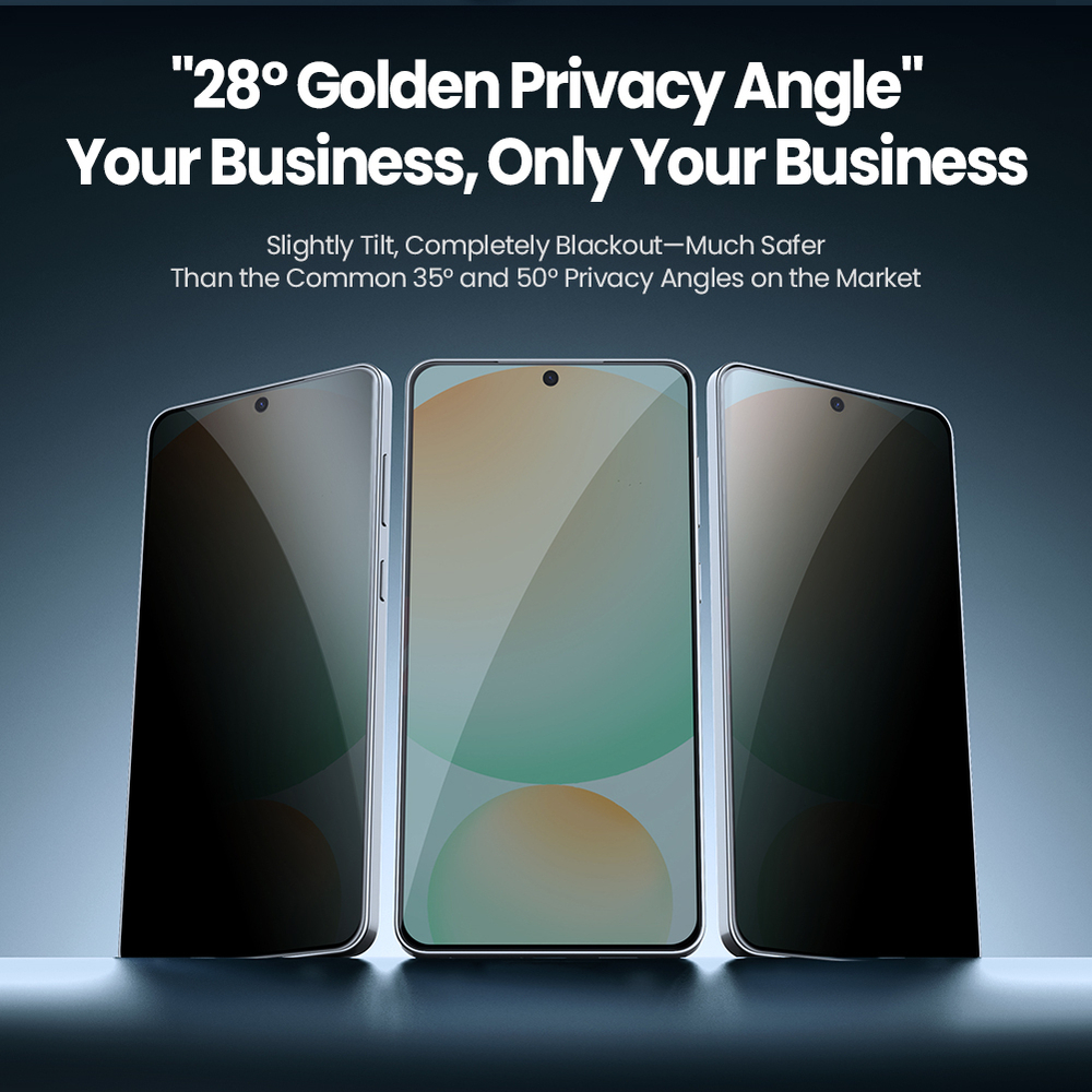 Стекло "Антишпион" от Nillkin для смартфона Samsung Galaxy S25 Edge, серия Guardian Privacy Tempered Glass Screen Proetector