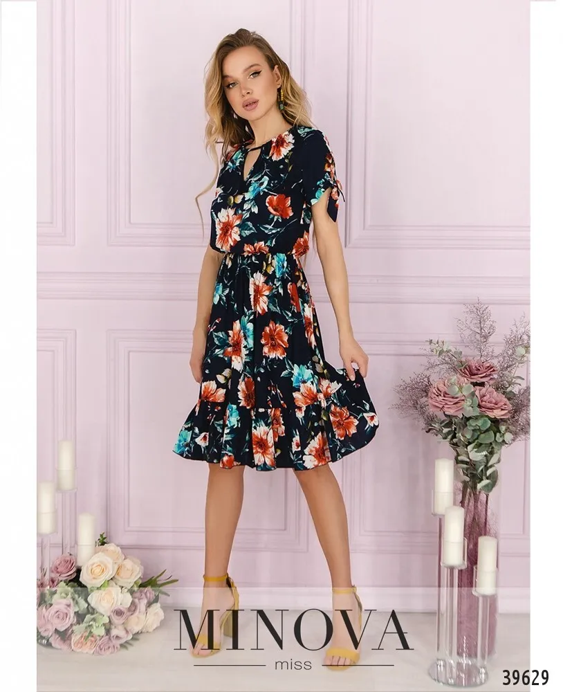 Платье 2004-синий Minova