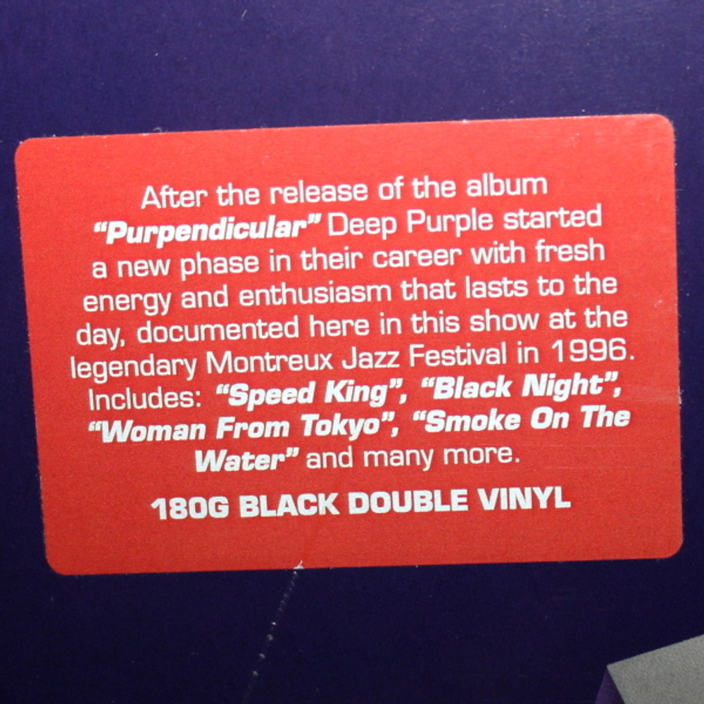 Deep Purple / Live At Montreux 1996 (2LP)