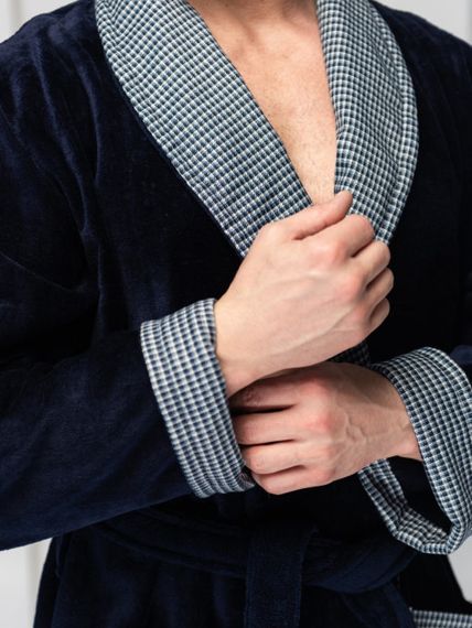 Халат мужской TIMOTHY Синий "Polens"