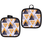 Прихватка в наборе «Geometry», треугольники жёлтые, 17*17 см, 2 шт