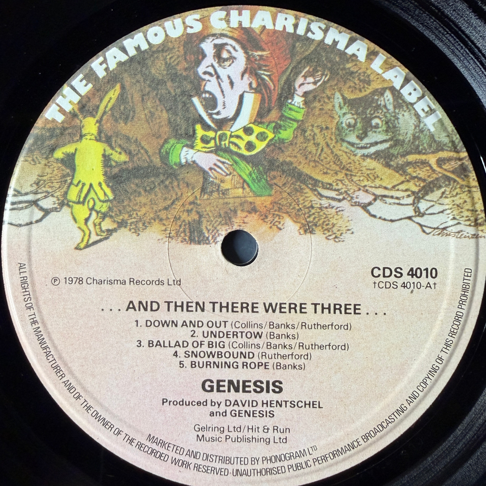 Genesis ‎– ...And Then There Were Three (Англия 1978г.)
