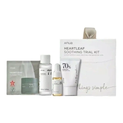 Anua Heartleaf Soothing Trial Kit набор бестселлеров для базового ухода за кожей