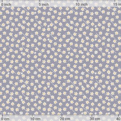 Ромашки. Ретро принт с полевыми цветами by Katerina Daniel 1200 DPI