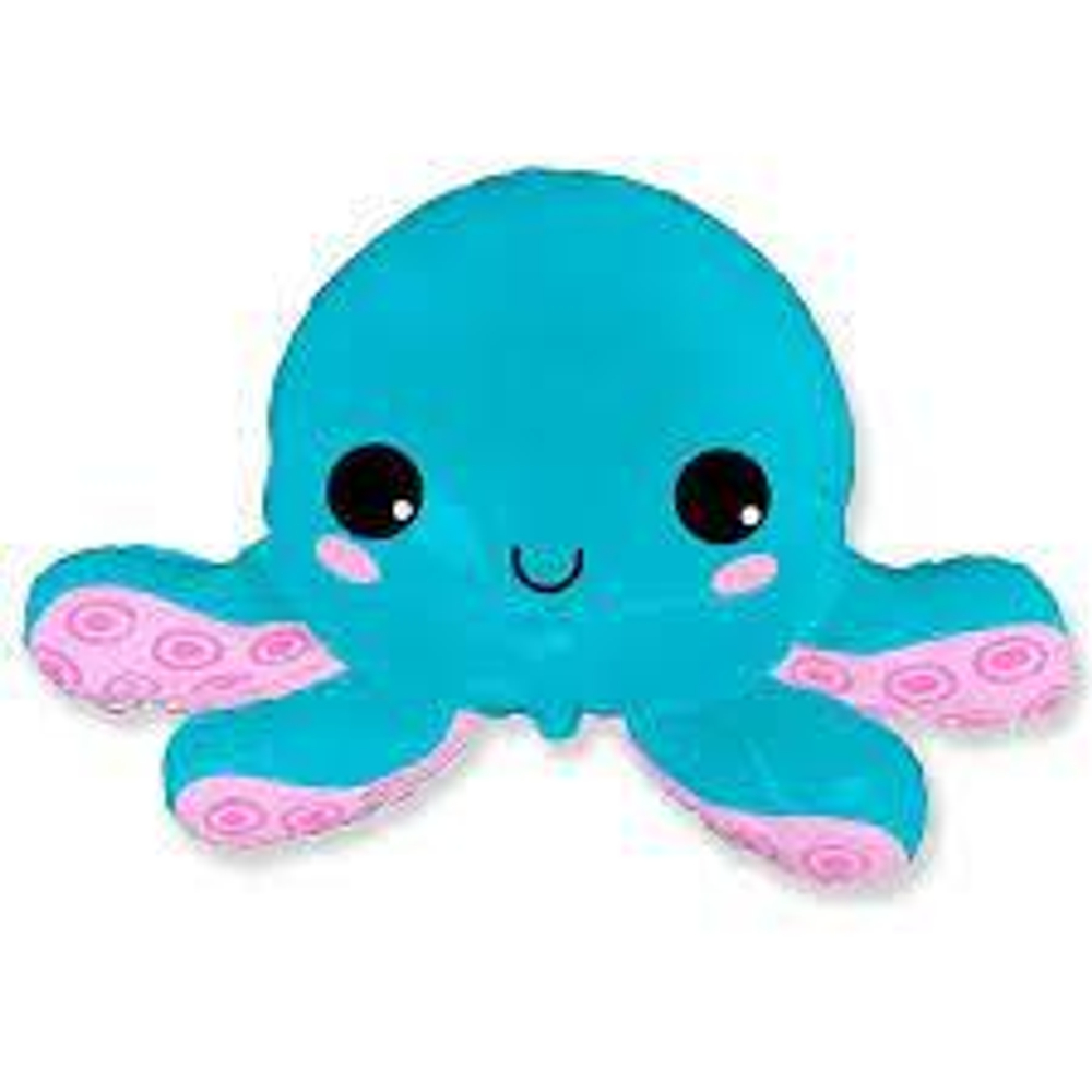Фольга фигура 31" Осьминог / HAPPY OCTOPUS / 1 шт / Б239