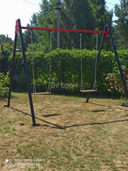 Монтаж уличных качелей Sv Sport