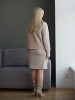 Платье 1386 песочный Novita (Акция)