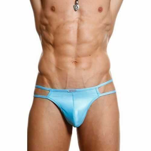 Мужские трусы тонги бирюзовые Olaf Benz mini thong Azure OB00020