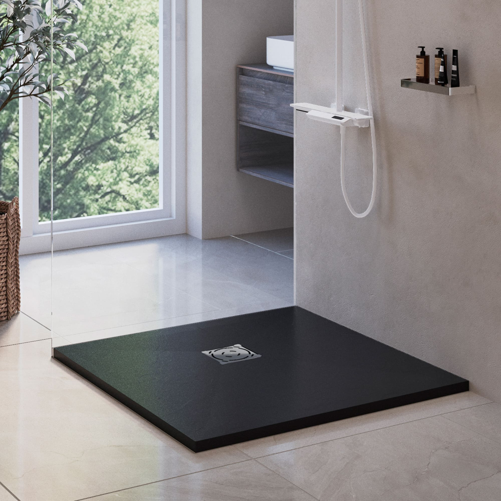 Душевой поддон квадратный RGW ST-B Черный